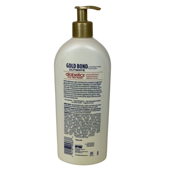 Gold Bond Ultimate Diabetics Dry Skin Relief Lotion 18 Oz Hydrating Moisturizer - Picture 2 of 3